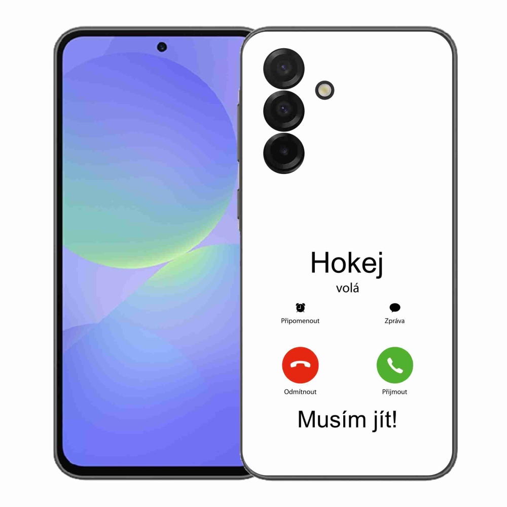 Gelový kryt mmCase na Samsung Galaxy A37 5G - hokej volá bílé pozadí