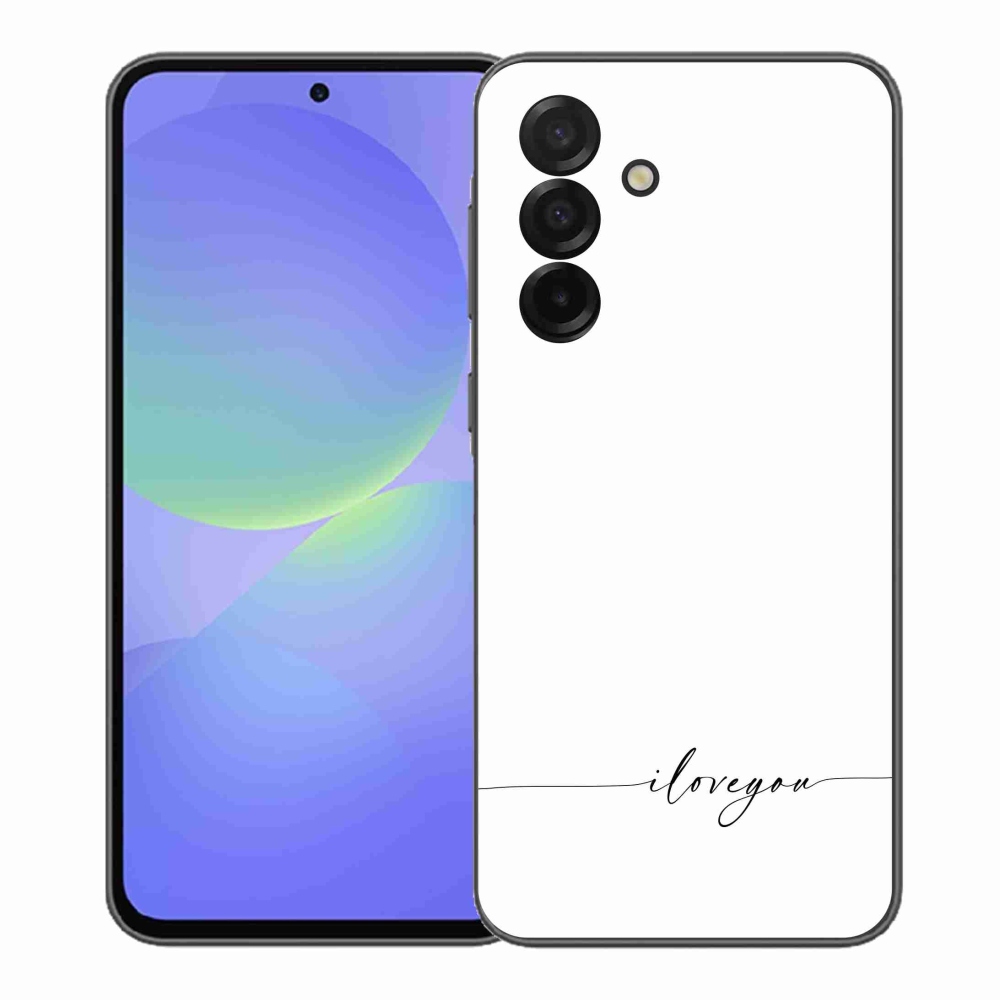 Gelový kryt mmCase na Samsung Galaxy A37 5G - I love you bílé pozadí