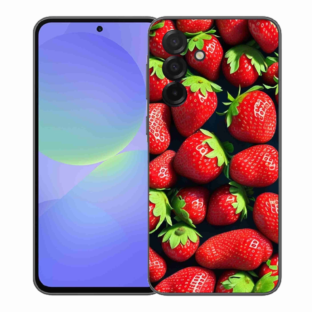 Gelový kryt mmCase na Samsung Galaxy A37 5G - jahody