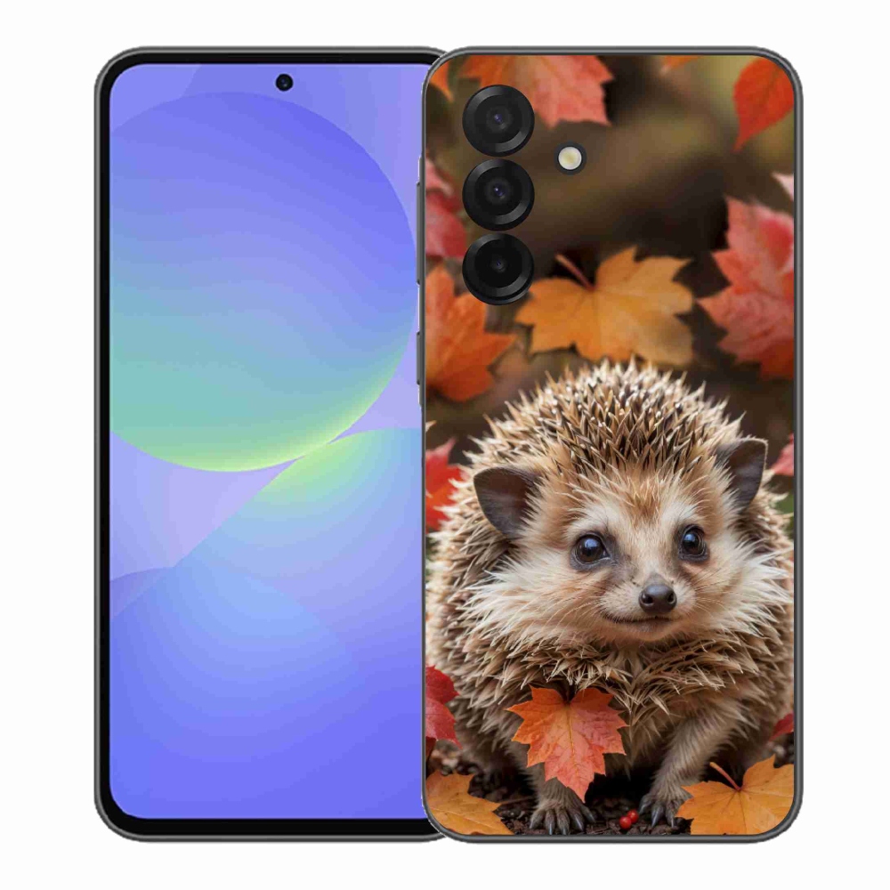 Gelový kryt mmCase na Samsung Galaxy A37 5G - ježek v listí