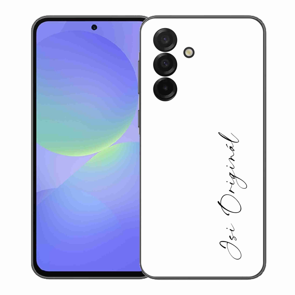 Gelový kryt mmCase na Samsung Galaxy A37 5G - jsi originál bílé pozadí