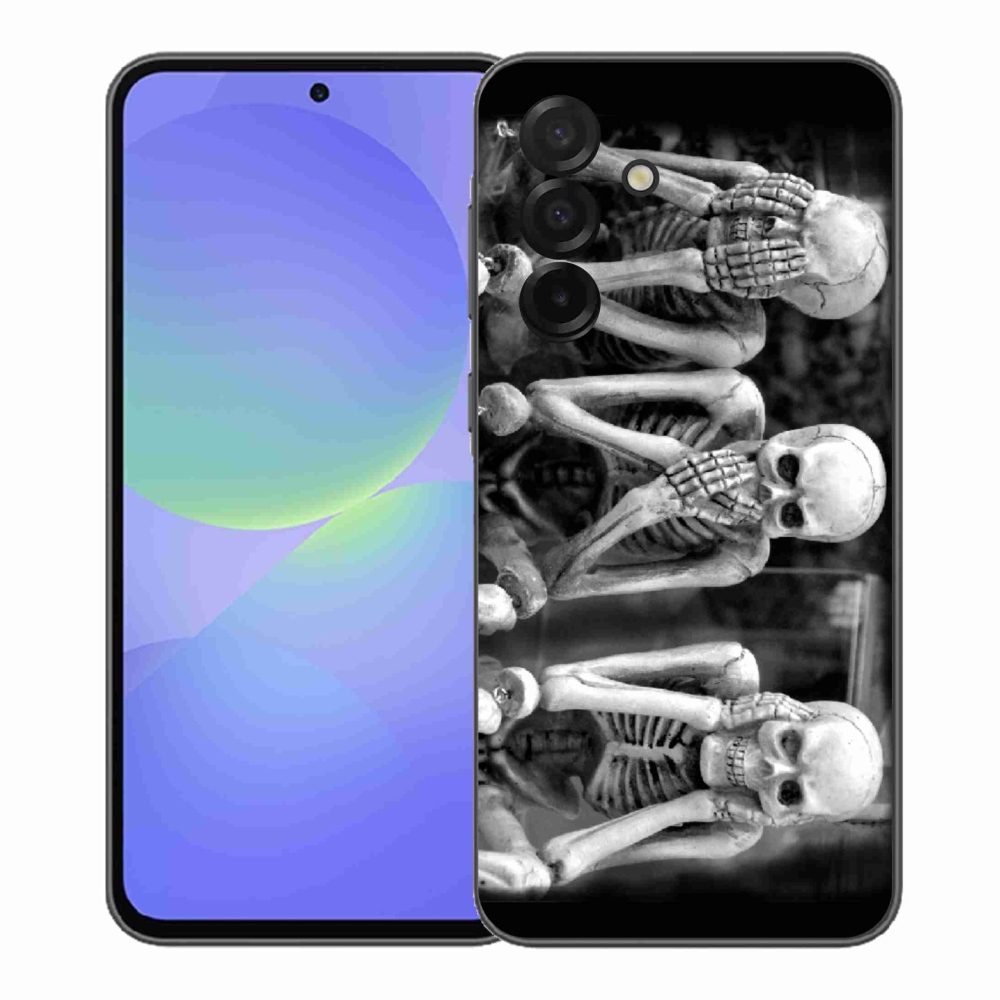 Gelový kryt mmCase na Samsung Galaxy A37 5G - kostlivci