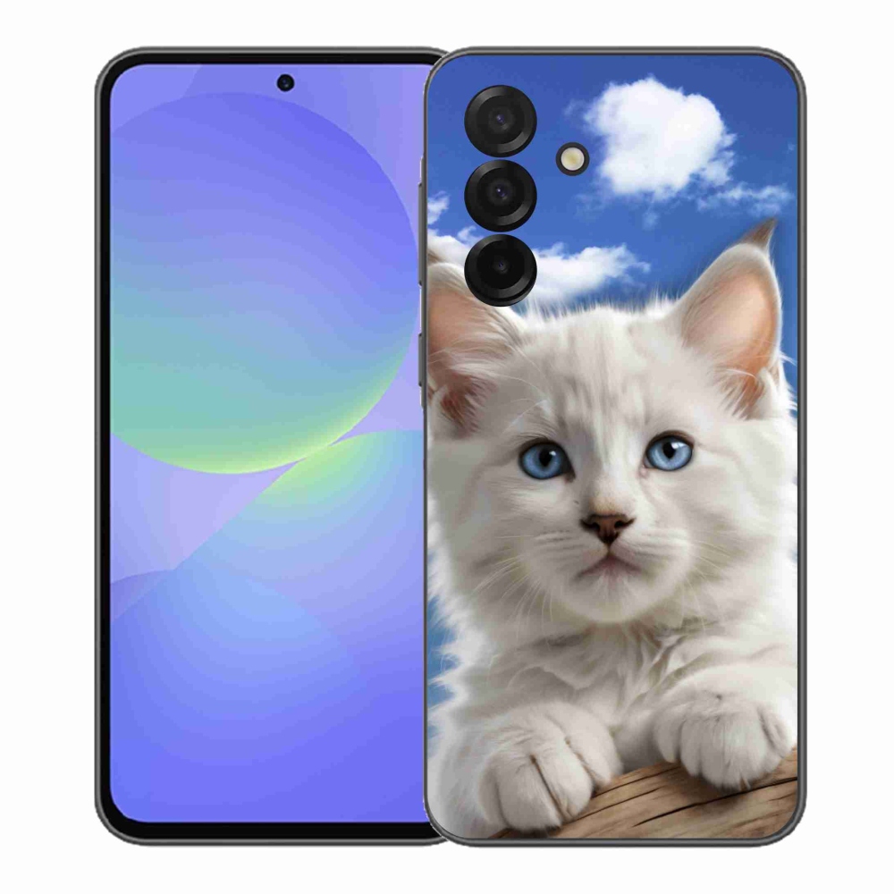 Gelový kryt mmCase na Samsung Galaxy A37 5G - kotě a oblaka