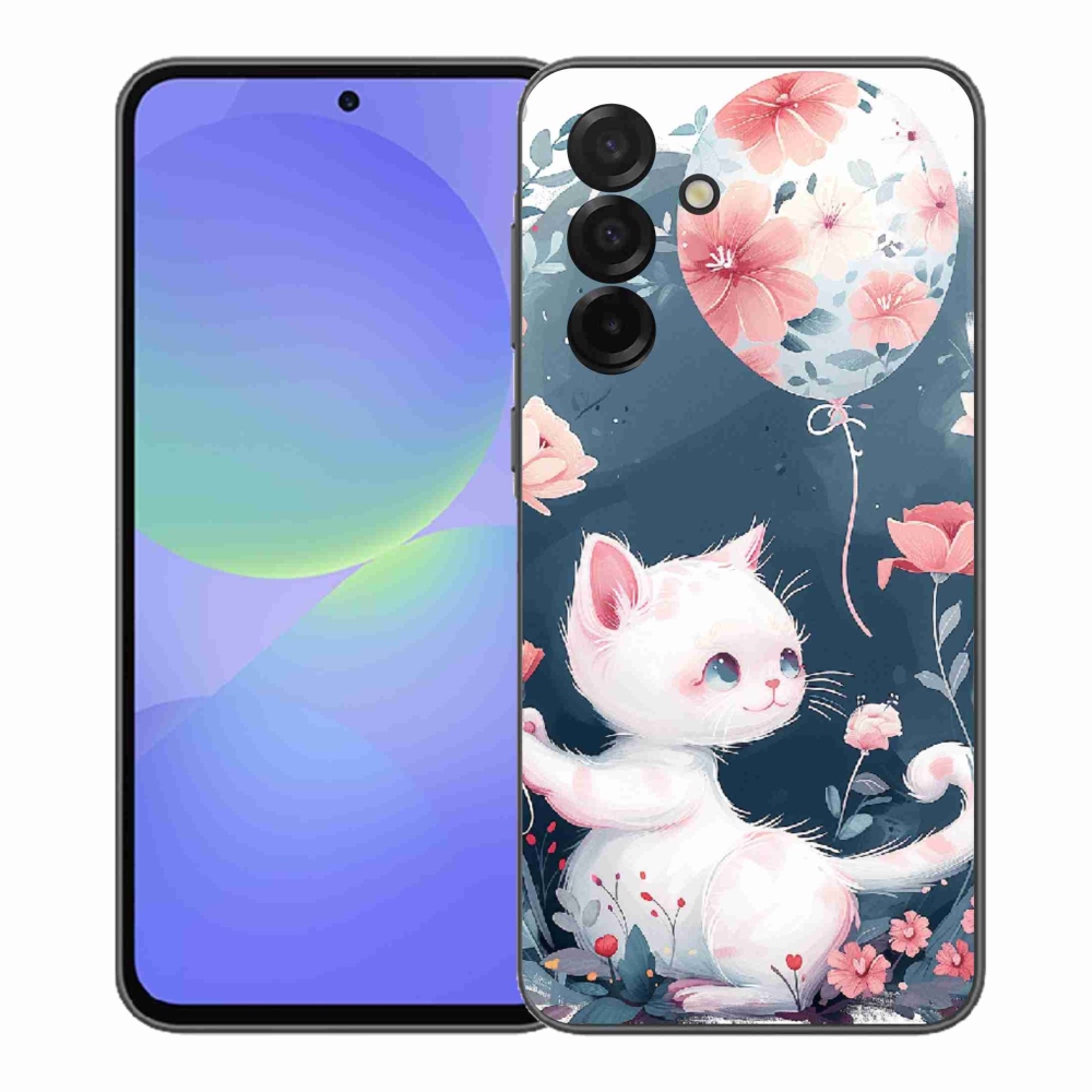 Gelový kryt mmCase na Samsung Galaxy A37 5G - kotě s balónkem