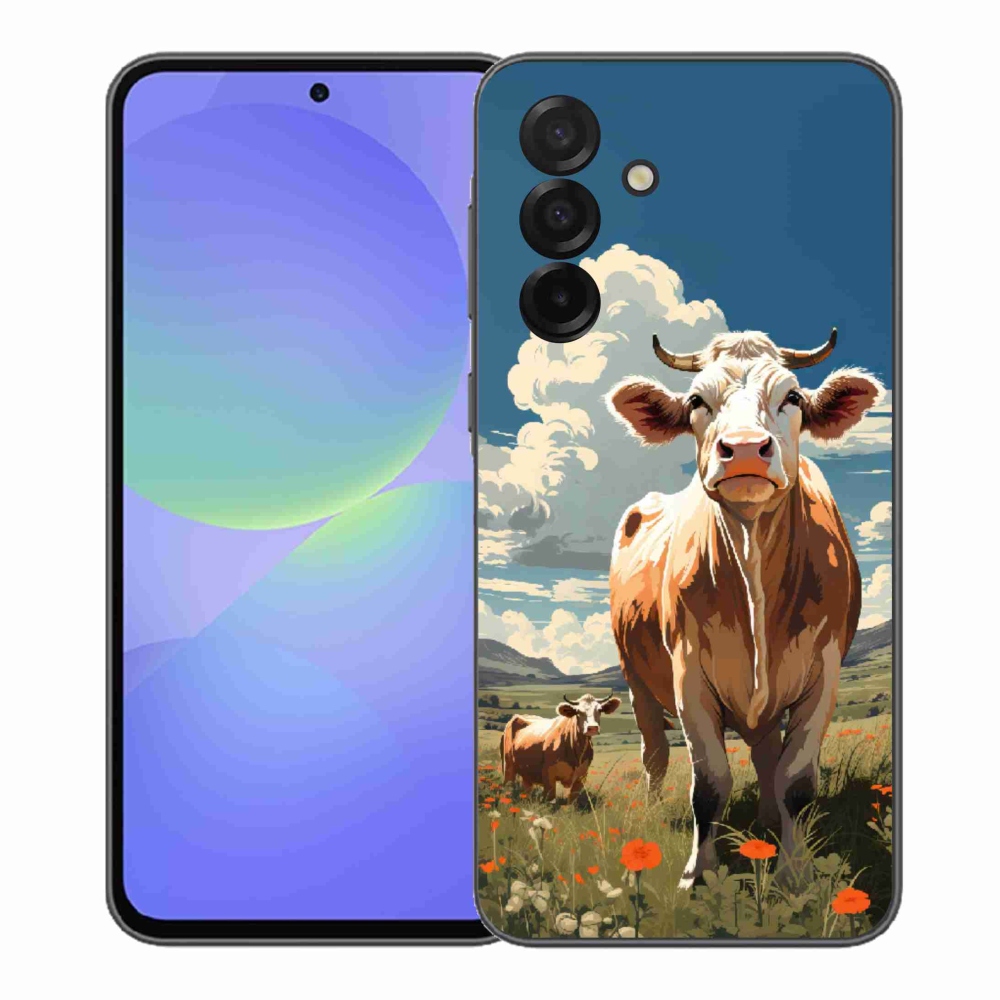 Gelový kryt mmCase na Samsung Galaxy A37 5G - krávy na louce