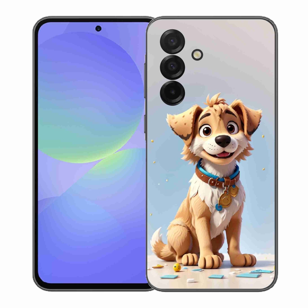 Gelový kryt mmCase na Samsung Galaxy A37 5G - kreslené štěně