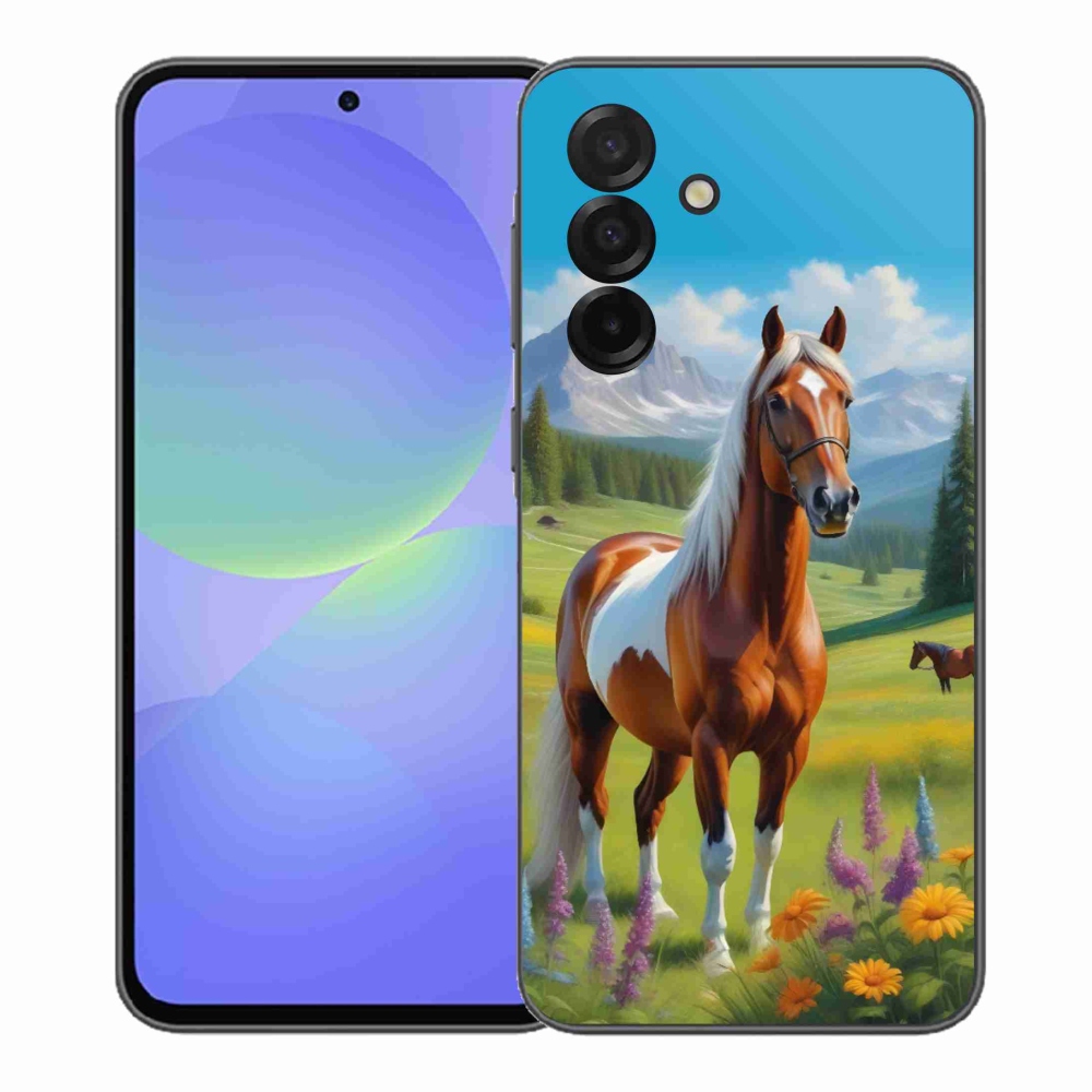 Gelový kryt mmCase na Samsung Galaxy A37 5G - kůň na louce