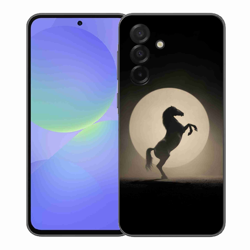 Gelový kryt mmCase na Samsung Galaxy A37 5G - kůň v siluetě