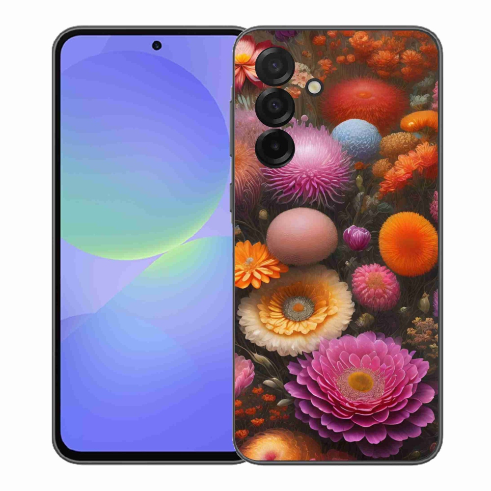 Gelový kryt mmCase na Samsung Galaxy A37 5G - květinová kompozice