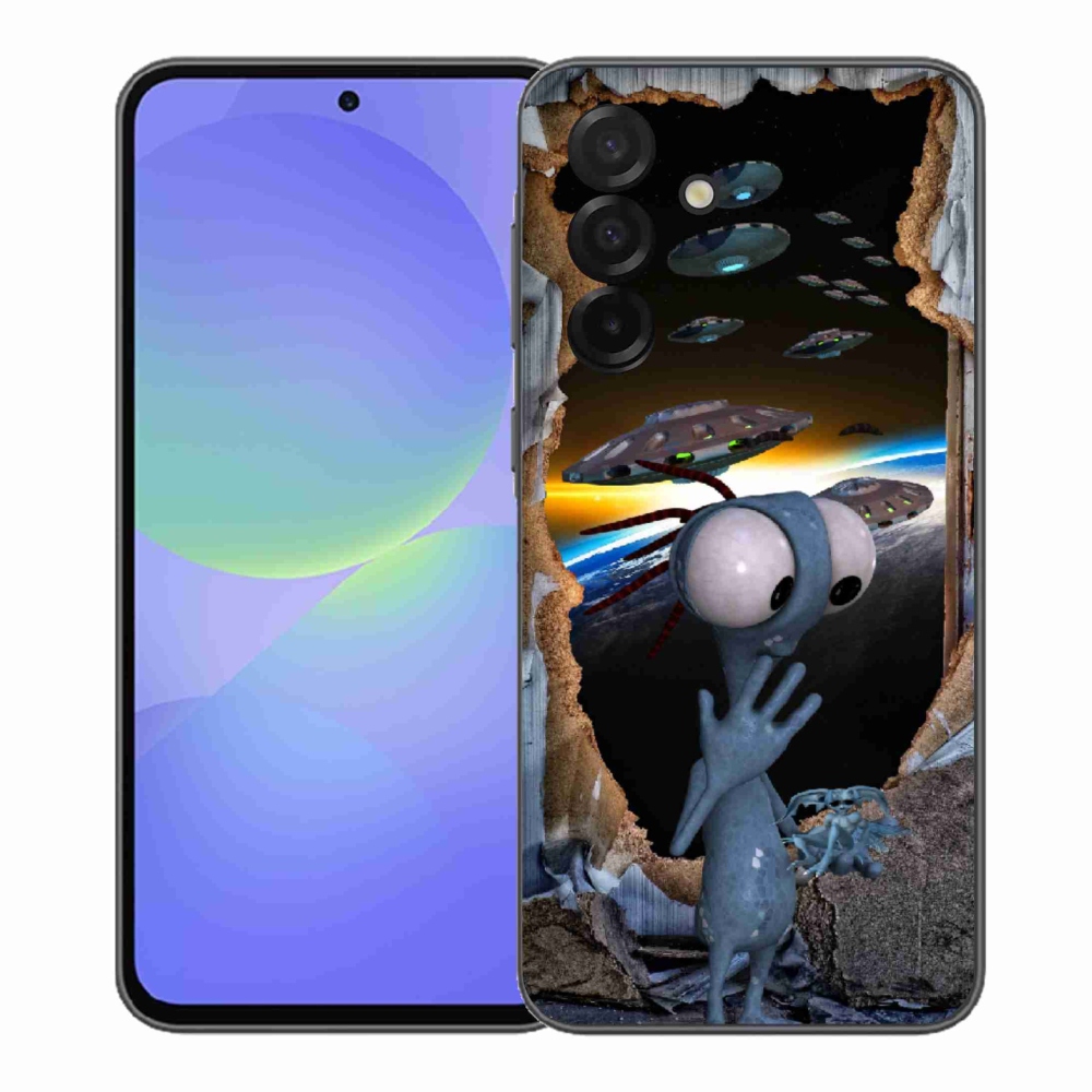 Gelový kryt mmCase na Samsung Galaxy A37 5G - mimozemšťan