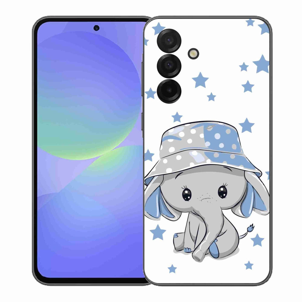 Gelový kryt mmCase na Samsung Galaxy A37 5G - modrý slon