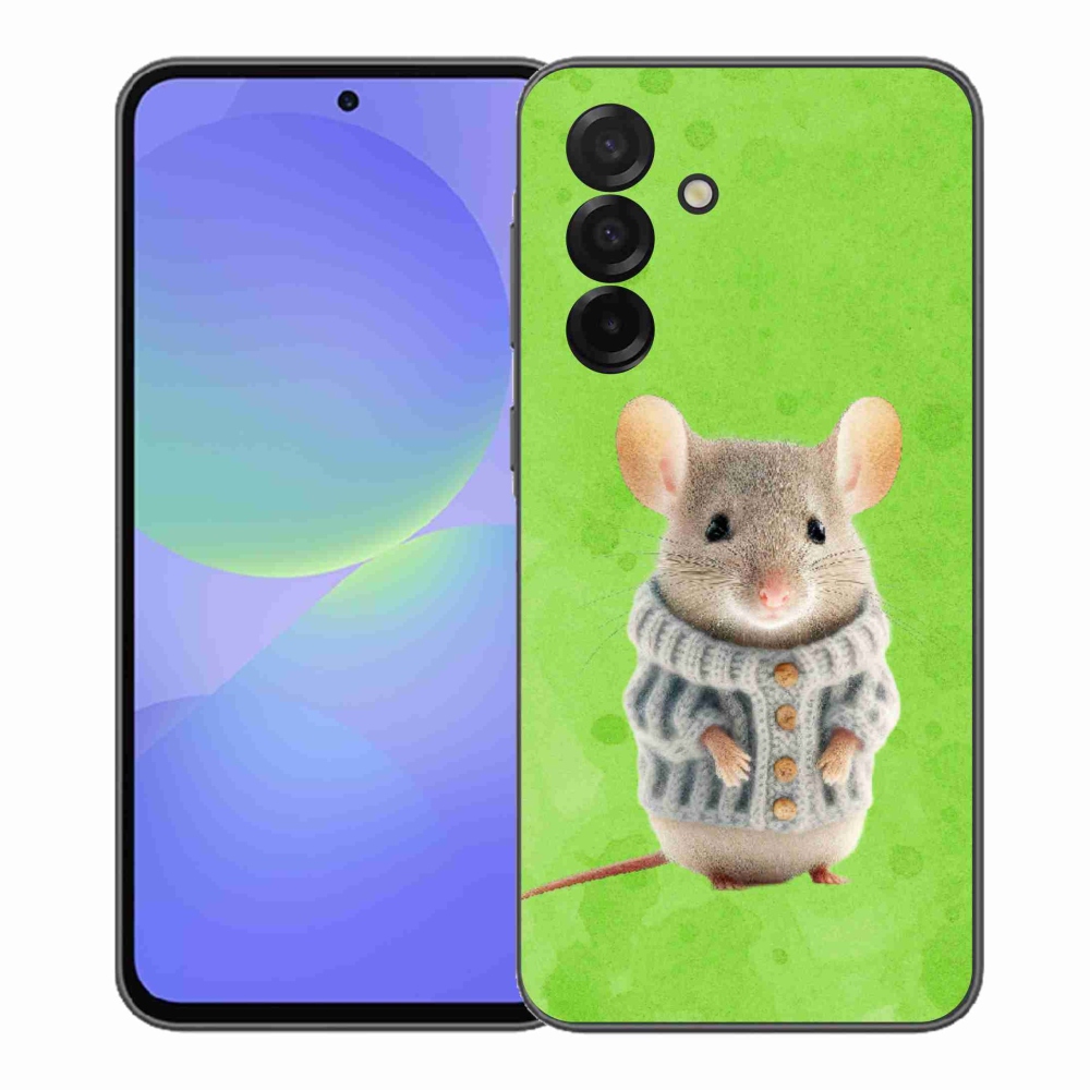 Gelový kryt mmCase na Samsung Galaxy A37 5G - myška ve svetru