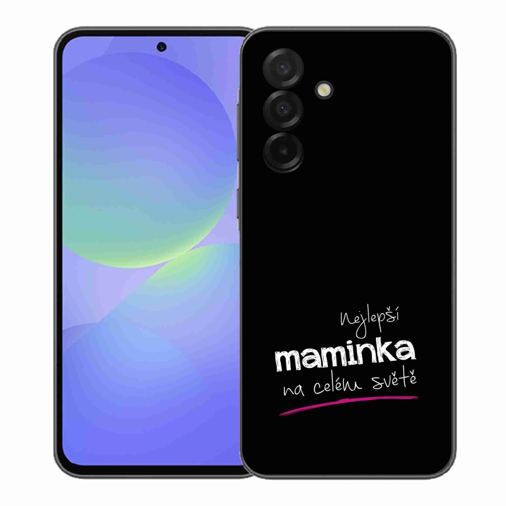 Gelový kryt mmCase na Samsung Galaxy A37 5G - nejlepší maminka 4 černé pozadí