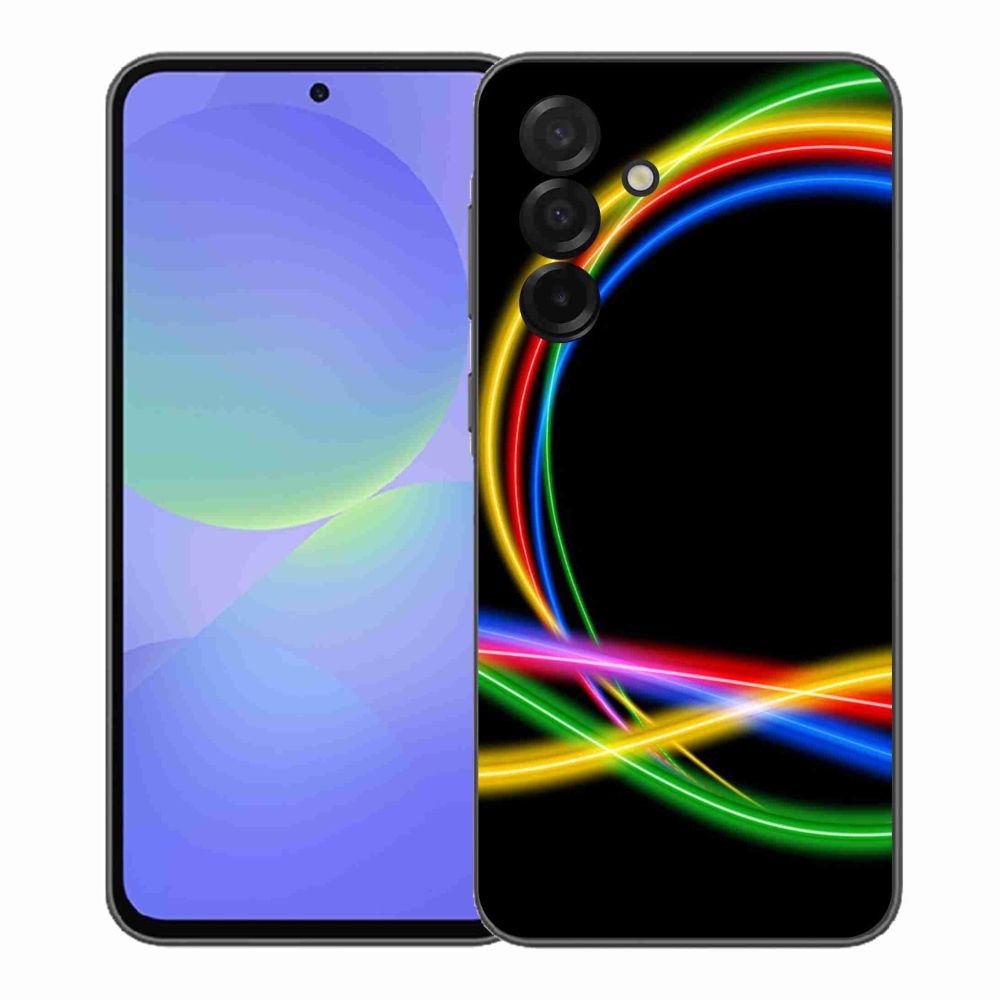 Gelový kryt mmCase na Samsung Galaxy A37 5G - neonové kruhy