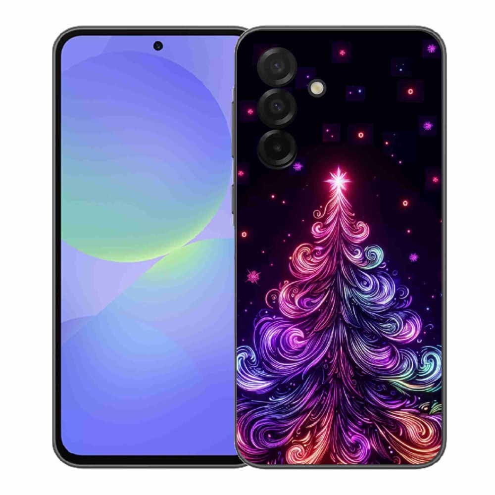 Gelový kryt mmCase na Samsung Galaxy A37 5G - neonový vánoční stromek 1