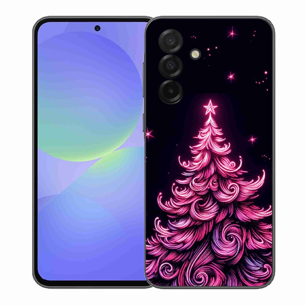Gelový kryt mmCase na Samsung Galaxy A37 5G - neonový vánoční stromek 2
