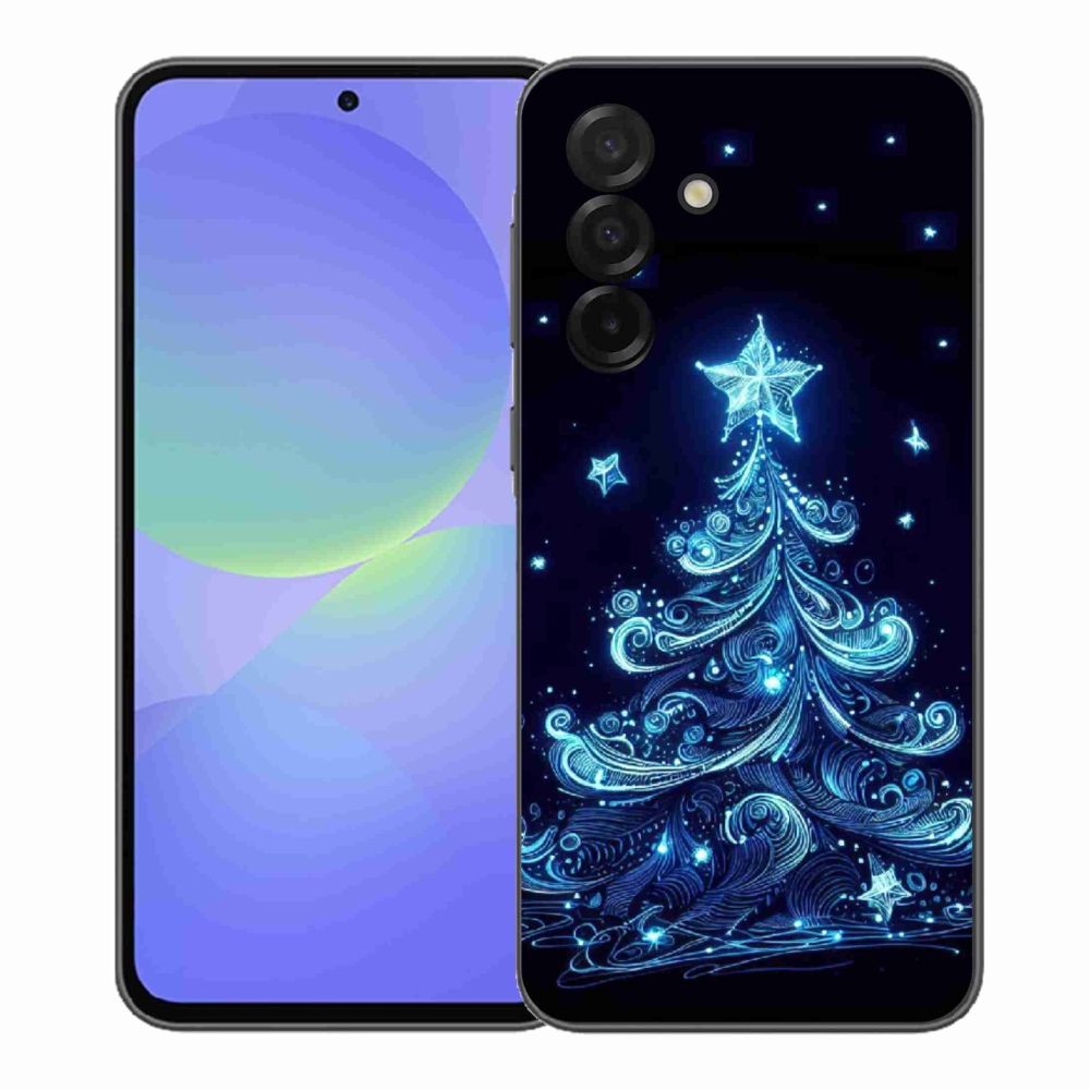 Gelový kryt mmCase na Samsung Galaxy A37 5G - neonový vánoční stromek 4
