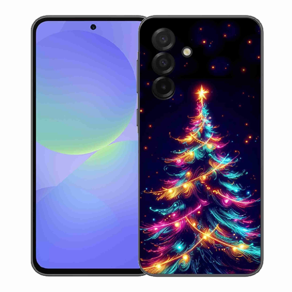 Gelový kryt mmCase na Samsung Galaxy A37 5G - neonový vánoční stromek