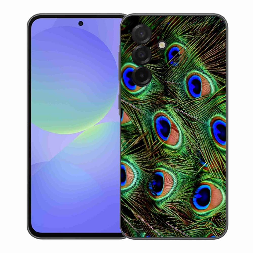 Gelový kryt mmCase na Samsung Galaxy A37 5G - paví peří