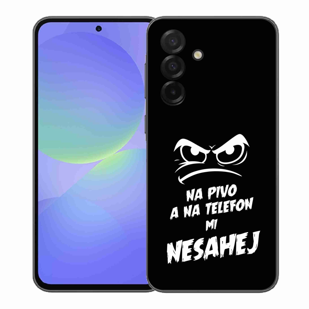Gelový kryt mmCase na Samsung Galaxy A37 5G - pivní motiv 2 černé pozadí