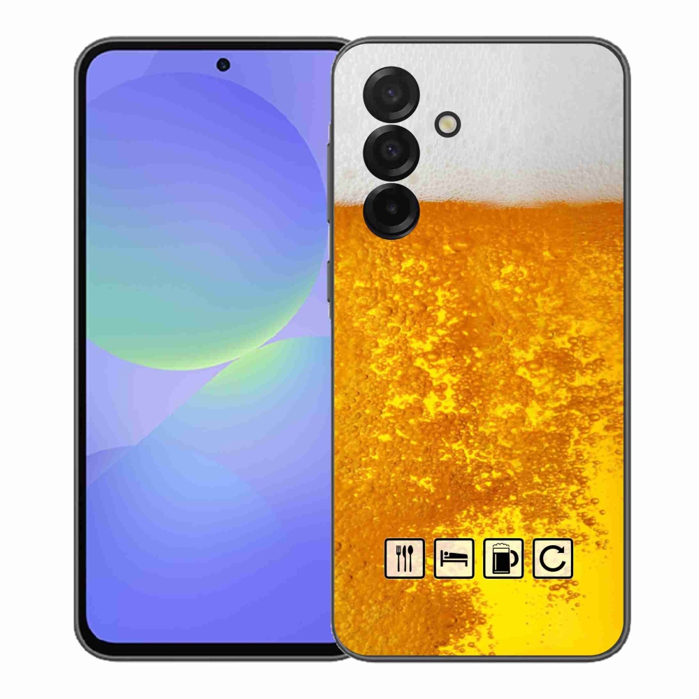 Gelový kryt mmCase na Samsung Galaxy A37 5G - pivní motiv 3