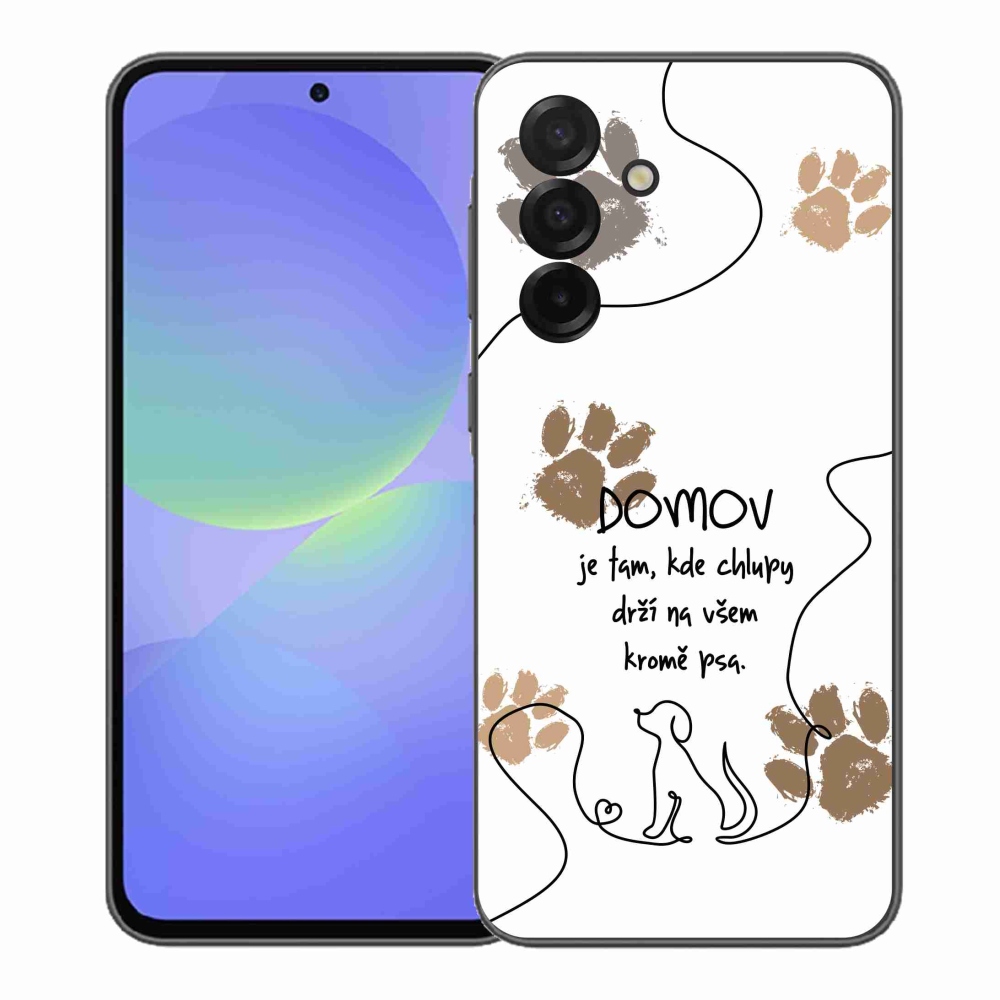 Gelový kryt mmCase na Samsung Galaxy A37 5G - psí motiv bílé pozadí