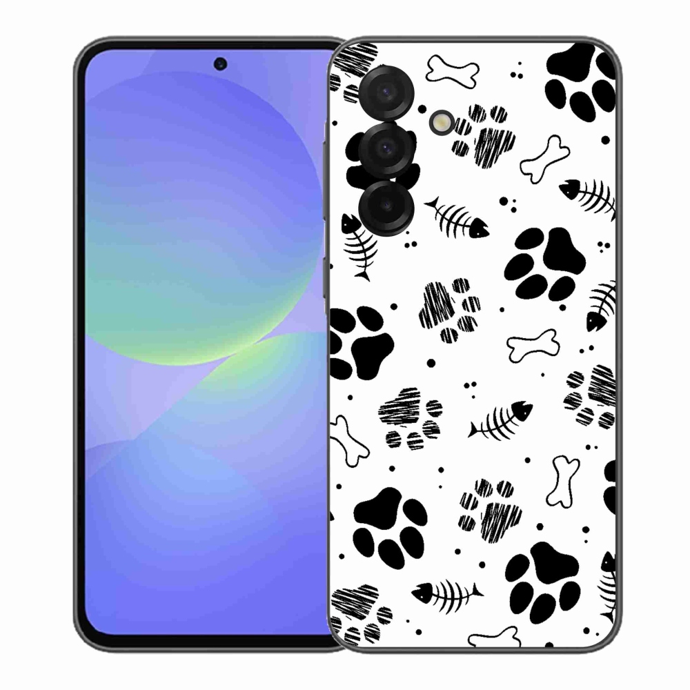 Gelový kryt mmCase na Samsung Galaxy A37 5G - psí tlapky 1