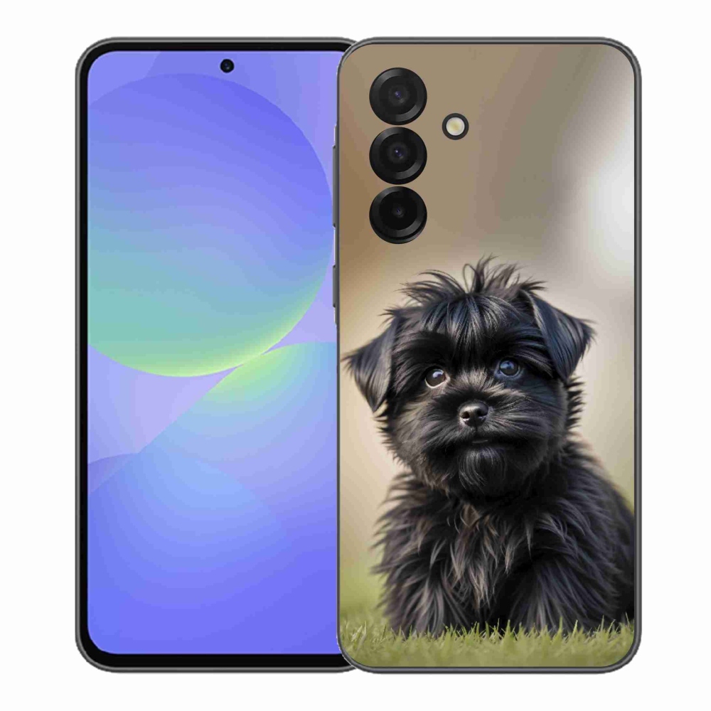Gelový kryt mmCase na Samsung Galaxy A37 5G - roztomilý černý pejsek