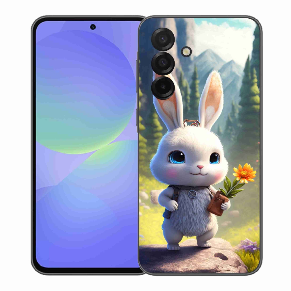 Gelový kryt mmCase na Samsung Galaxy A37 5G - roztomilý králíček