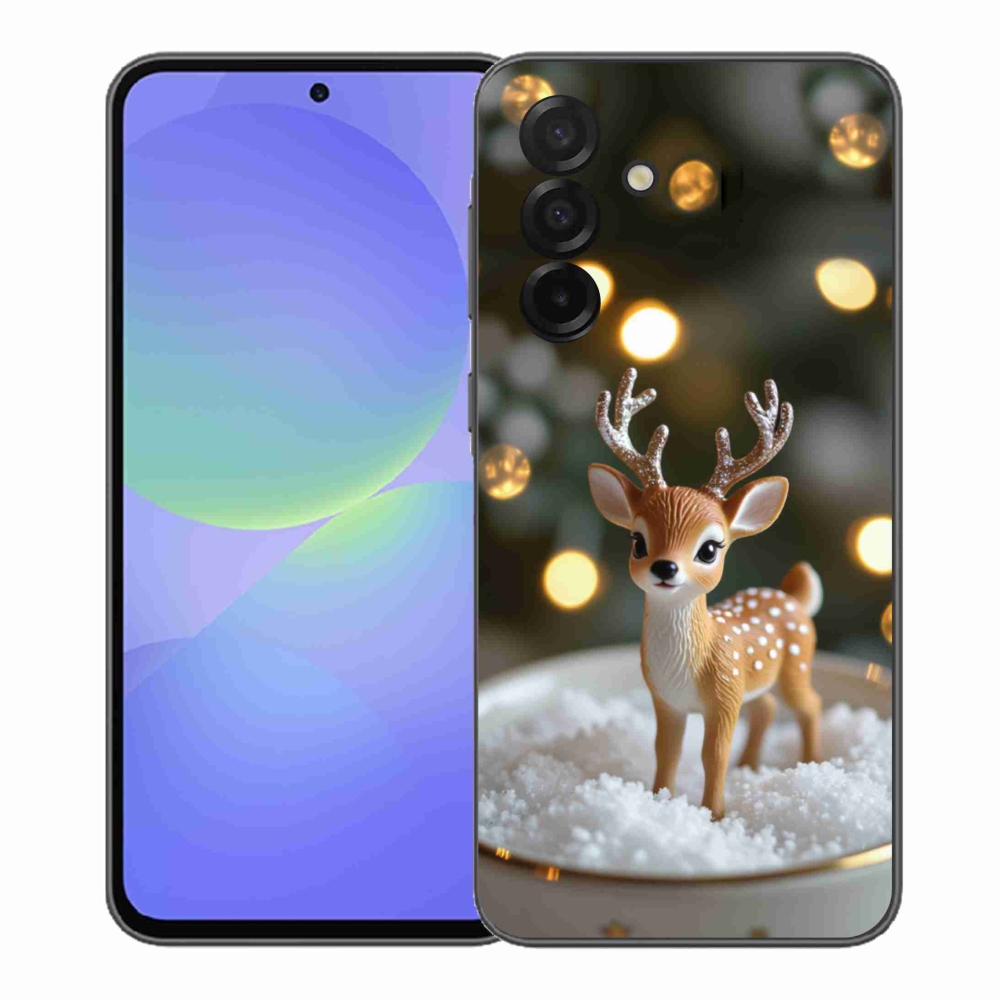 Gelový kryt mmCase na Samsung Galaxy A37 5G - roztomilý vánoční jelen