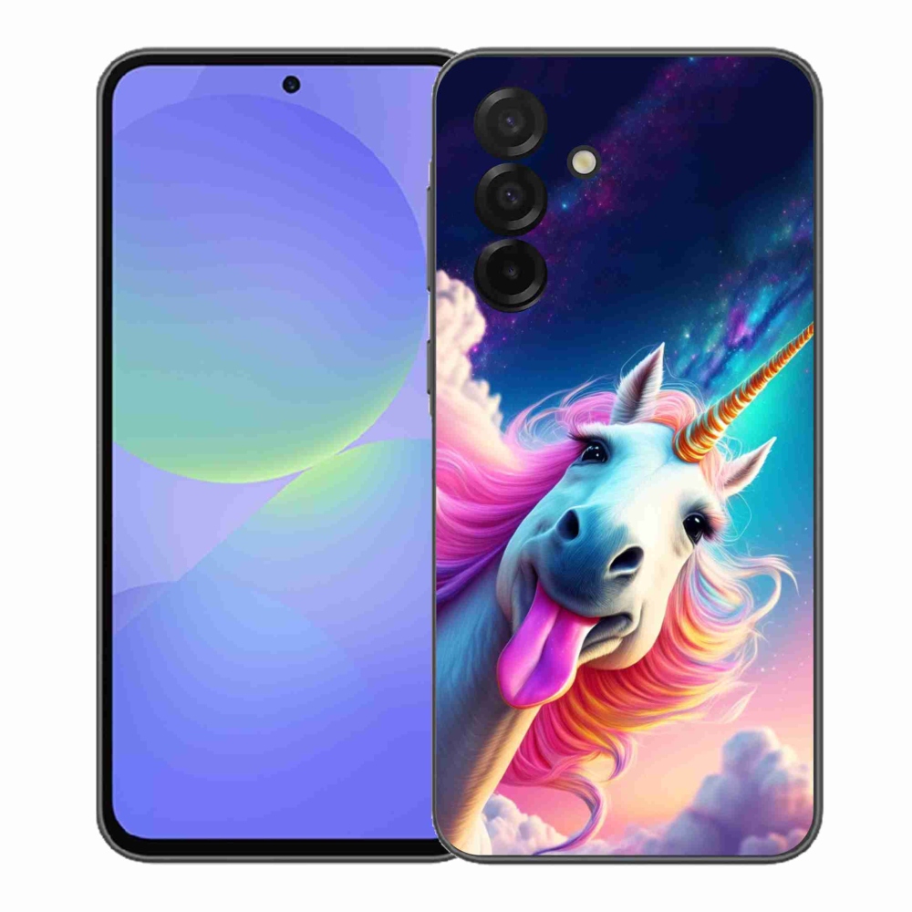 Gelový kryt mmCase na Samsung Galaxy A37 5G - šílený jednorožec