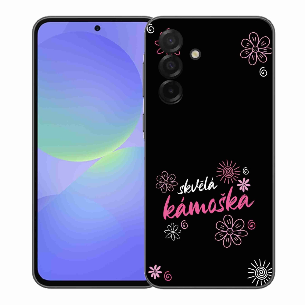 Gelový kryt mmCase na Samsung Galaxy A37 5G - skvělá kámoška černé pozadí