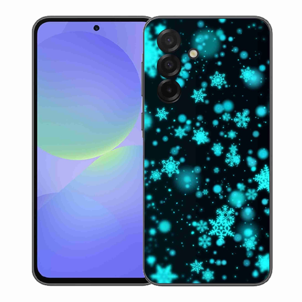 Gelový kryt mmCase na Samsung Galaxy A37 5G - sněhové vločky 1
