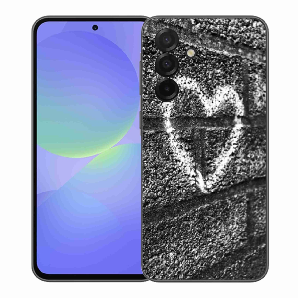 Gelový kryt mmCase na Samsung Galaxy A37 5G - srdce na zdi