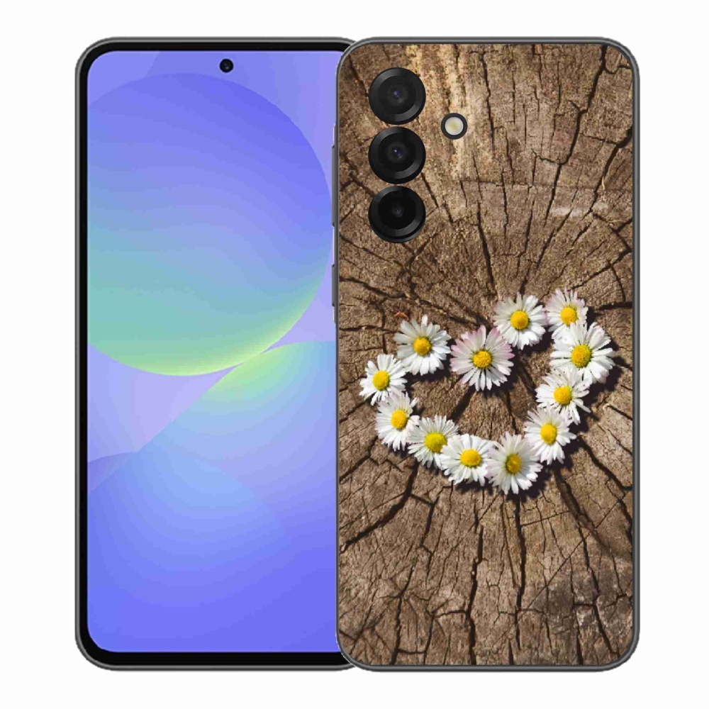 Gelový kryt mmCase na Samsung Galaxy A37 5G - srdce z kopretin