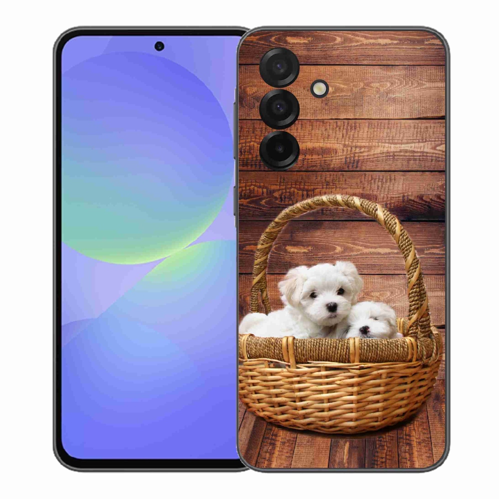 Gelový kryt mmCase na Samsung Galaxy A37 5G - štěňátka