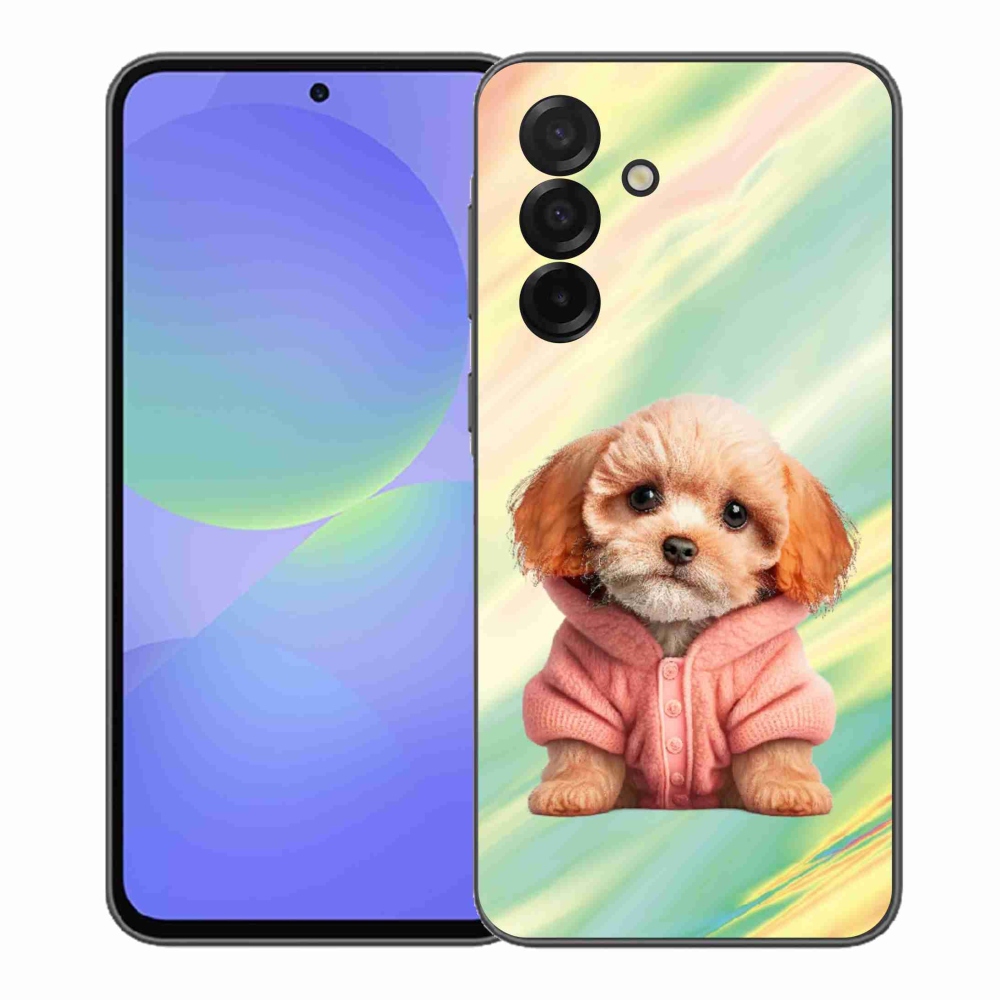 Gelový kryt mmCase na Samsung Galaxy A37 5G - štěně ve svetru