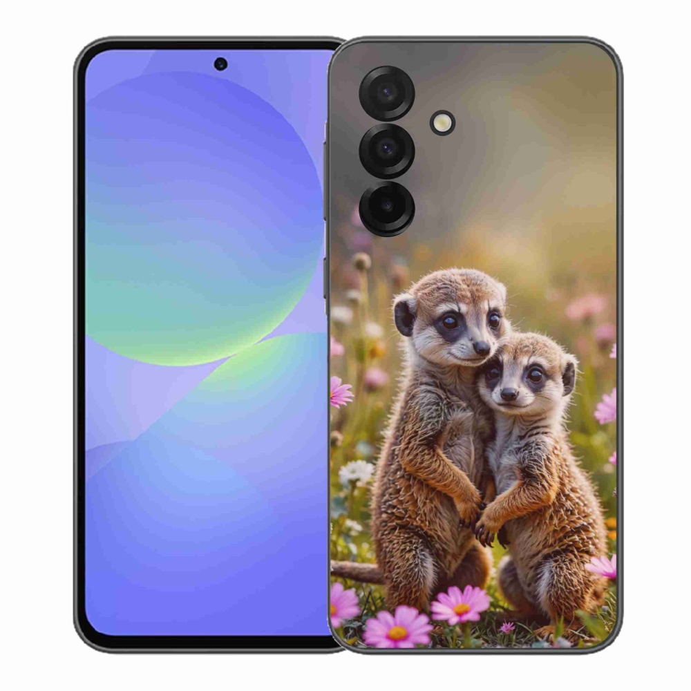 Gelový kryt mmCase na Samsung Galaxy A37 5G - surikatí duo