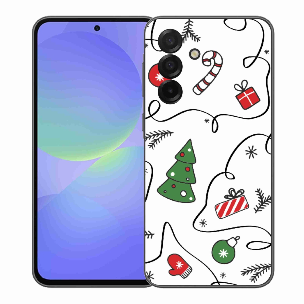 Gelový kryt mmCase na Samsung Galaxy A37 5G - vánoční motivy