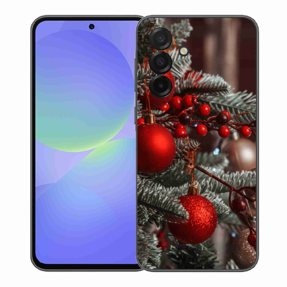 Gelový kryt mmCase na Samsung Galaxy A37 5G - vánoční ozdoby 2