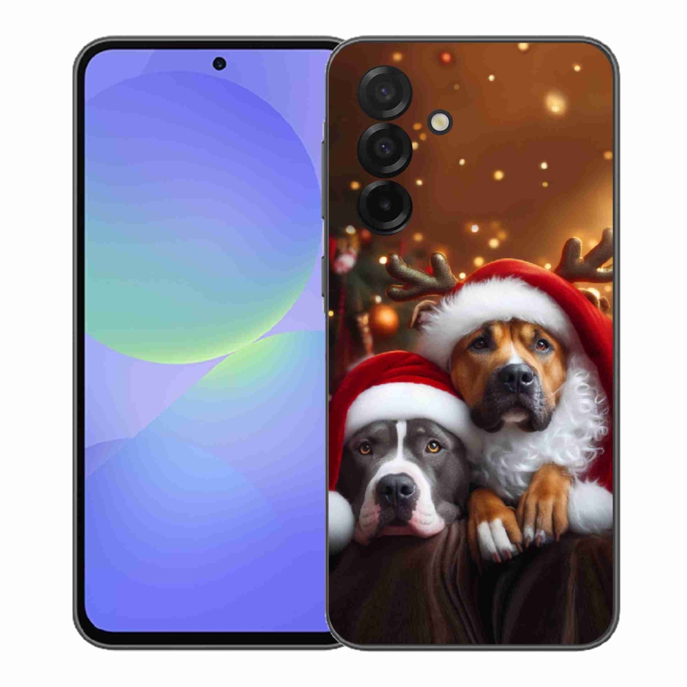 Gelový kryt mmCase na Samsung Galaxy A37 5G - vánoční psi