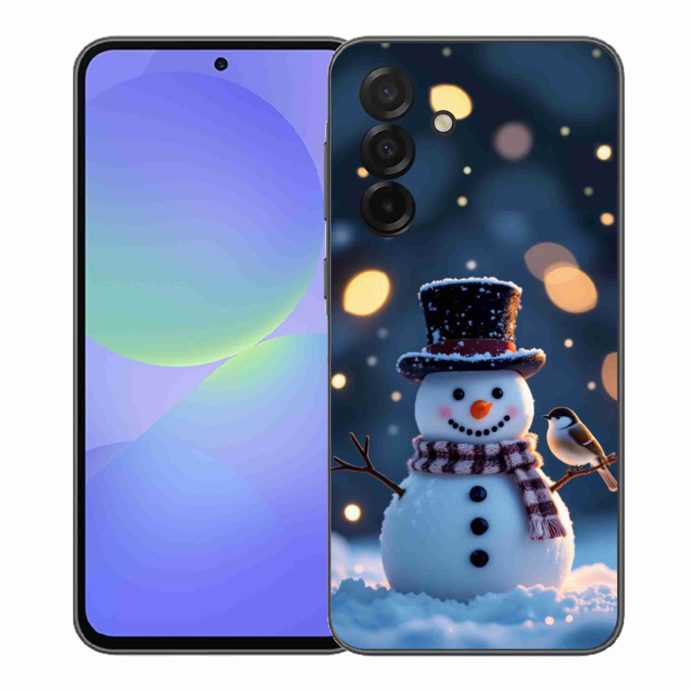 Gelový kryt mmCase na Samsung Galaxy A37 5G - vánoční sněhulák