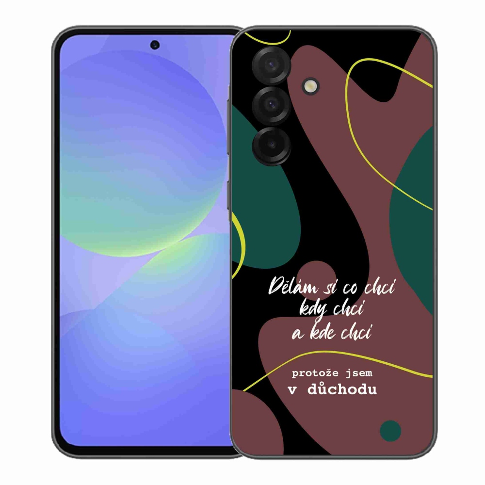 Gelový kryt mmCase na Samsung Galaxy A37 5G - vtipný text 10 černé pozadí