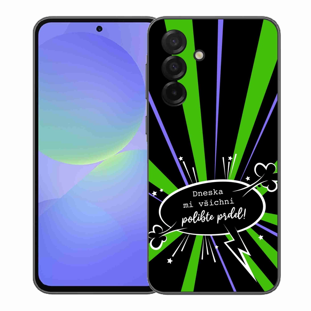 Gelový kryt mmCase na Samsung Galaxy A37 5G - vtipný text 15 černé pozadí