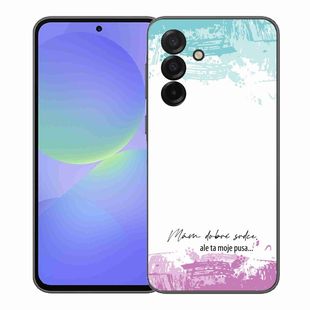 Gelový kryt mmCase na Samsung Galaxy A37 5G - vtipný text 3 bílé pozadí