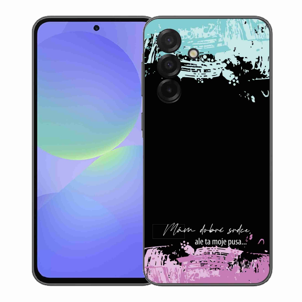 Gelový kryt mmCase na Samsung Galaxy A37 5G - vtipný text 3 černé pozadí