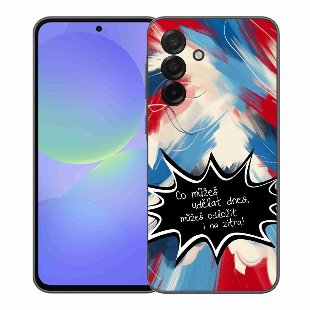 Gelový kryt mmCase na Samsung Galaxy A37 5G - vtipný text 9 černé pozadí