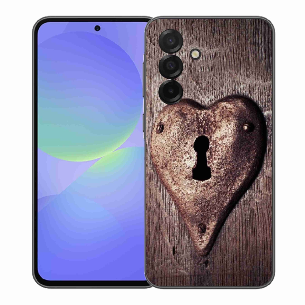 Gelový kryt mmCase na Samsung Galaxy A37 5G - zámek ve tvaru srdce