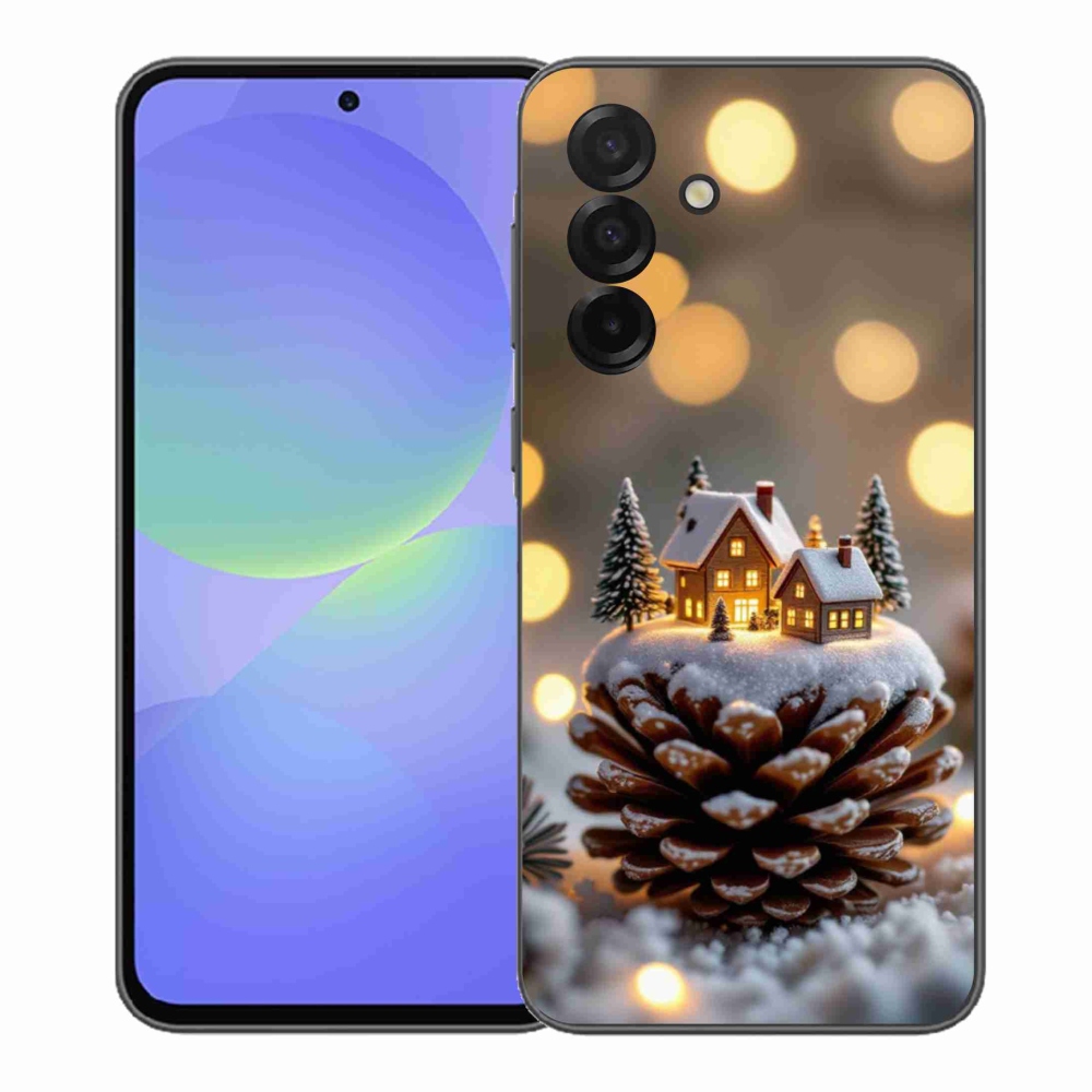 Gelový kryt mmCase na Samsung Galaxy A37 5G - zimní vesnička