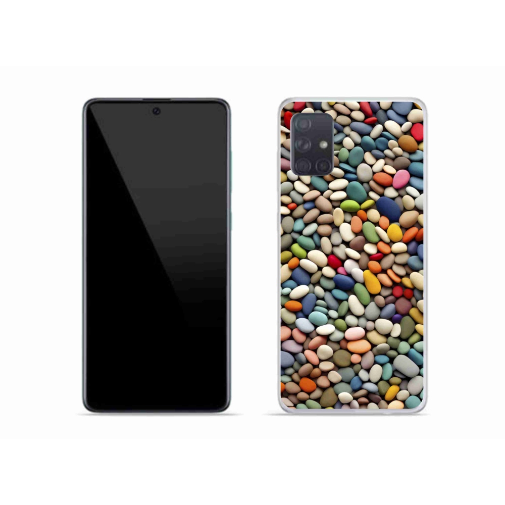 Gelový kryt mmCase na Samsung Galaxy A51 - barevné kamínky 2